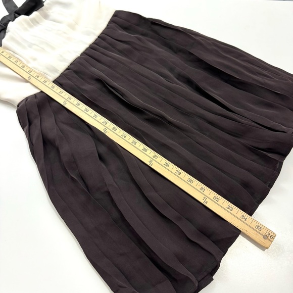 Prabal Gurung X Target Brown Tie Pintuck Pleated Mini Dress Size 6 Formal Event - Picture 13 of 14